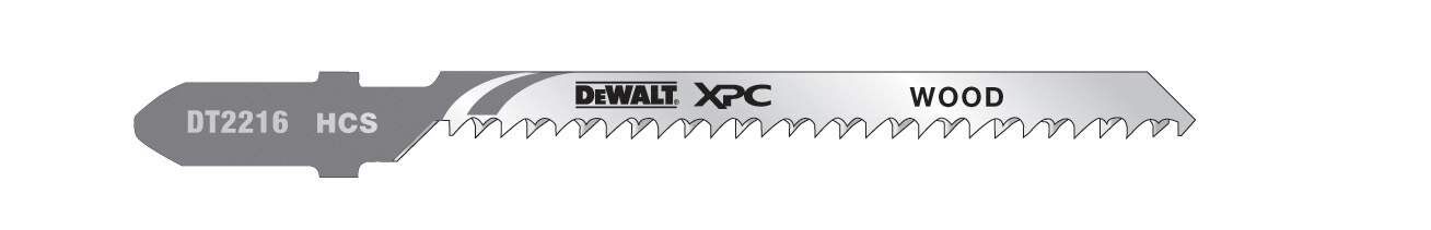 DeWALT Stichsägeblatt HCS Laminat bis 15mm 5Stk Produktbild DeWALT Stichsägeblatt HCS Laminat bis 15mm 5Stk