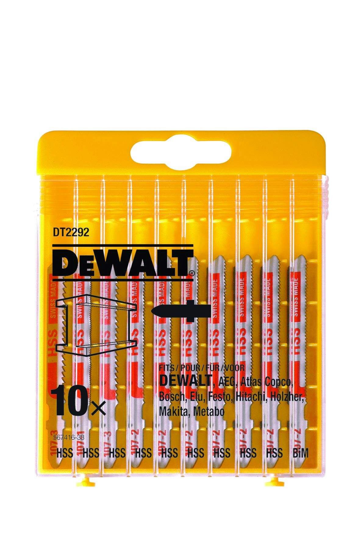 DeWALT Stichsaegeblaetter-Set 10-tlg. Metall Produktbild DeWALT Stichsaegeblaetter-Set 10-tlg. Metall