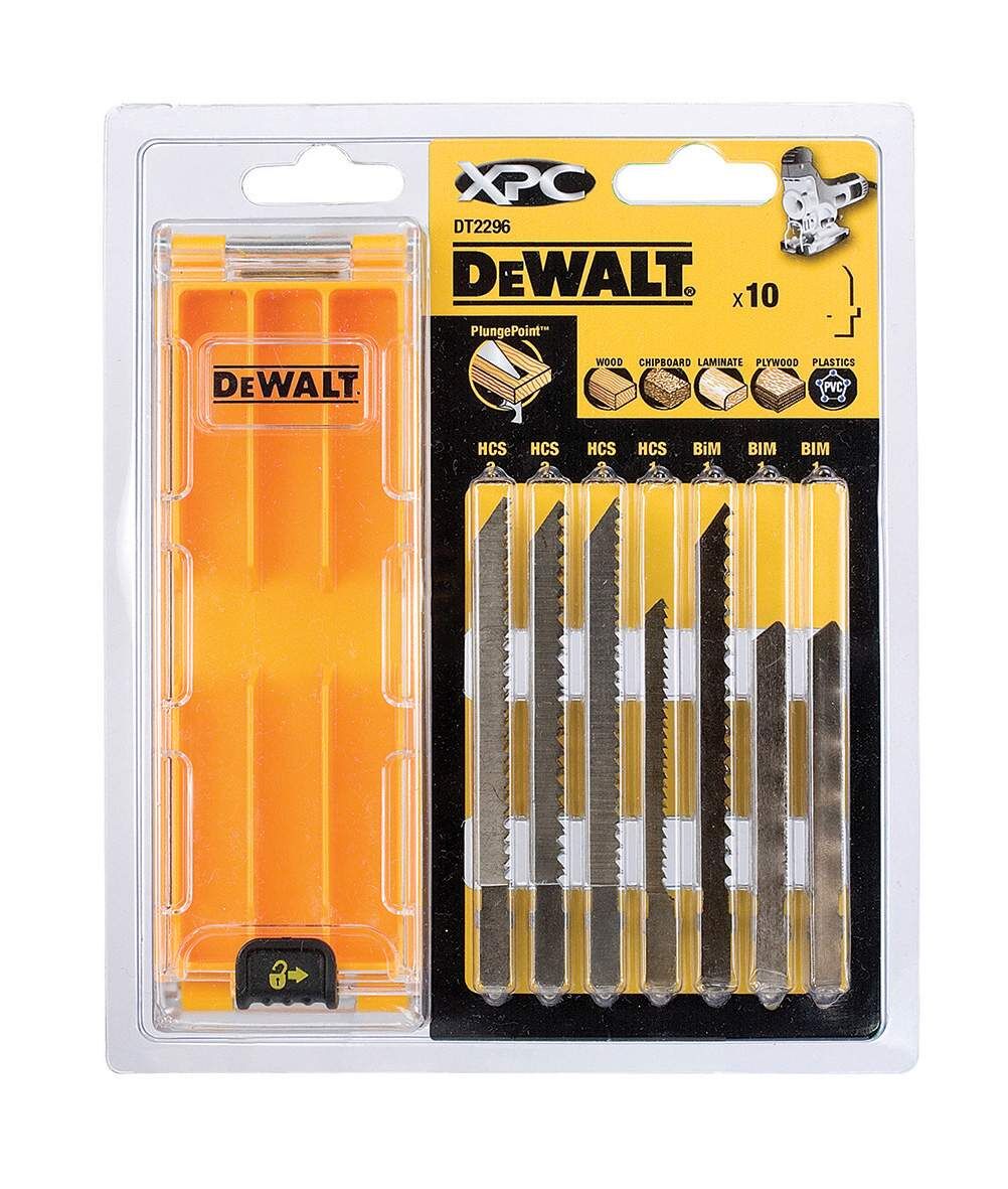 DeWALT Stichsaegeblaetter-Set 10-tlg. Produktbild DeWALT Stichsaegeblaetter-Set 10-tlg.