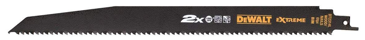 DeWALT Saebelsaegeblatt BIM Holz 305mm 5Stk Produktbild DeWALT Saebelsaegeblatt BIM Holz 305mm 5Stk