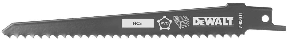 DeWALT Säbelsägeblatt HCS Holz 152mm 5Stk Produktbild DeWALT Säbelsägeblatt HCS Holz 152mm 5Stk