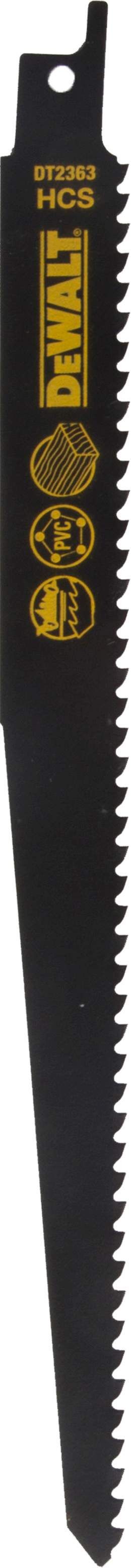 DeWALT Säbelsägeblatt HCS Holz 228mm 5Stk Produktbild DeWALT Säbelsägeblatt HCS Holz 228mm 5Stk