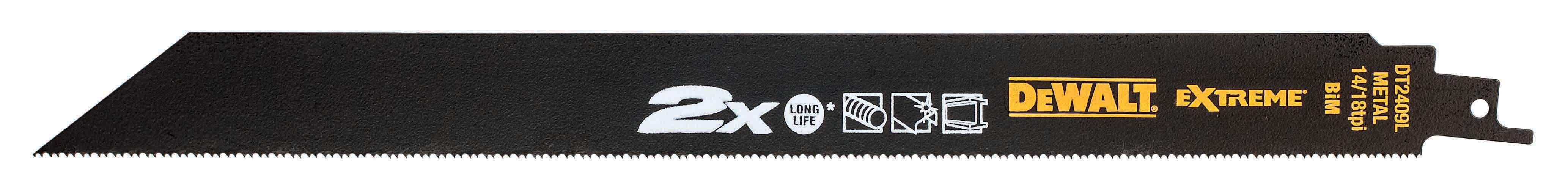 DeWALT Säbelsägeblatt BIM Metall 305mm 5Stk Produktbild DeWALT Säbelsägeblatt BIM Metall 305mm 5Stk