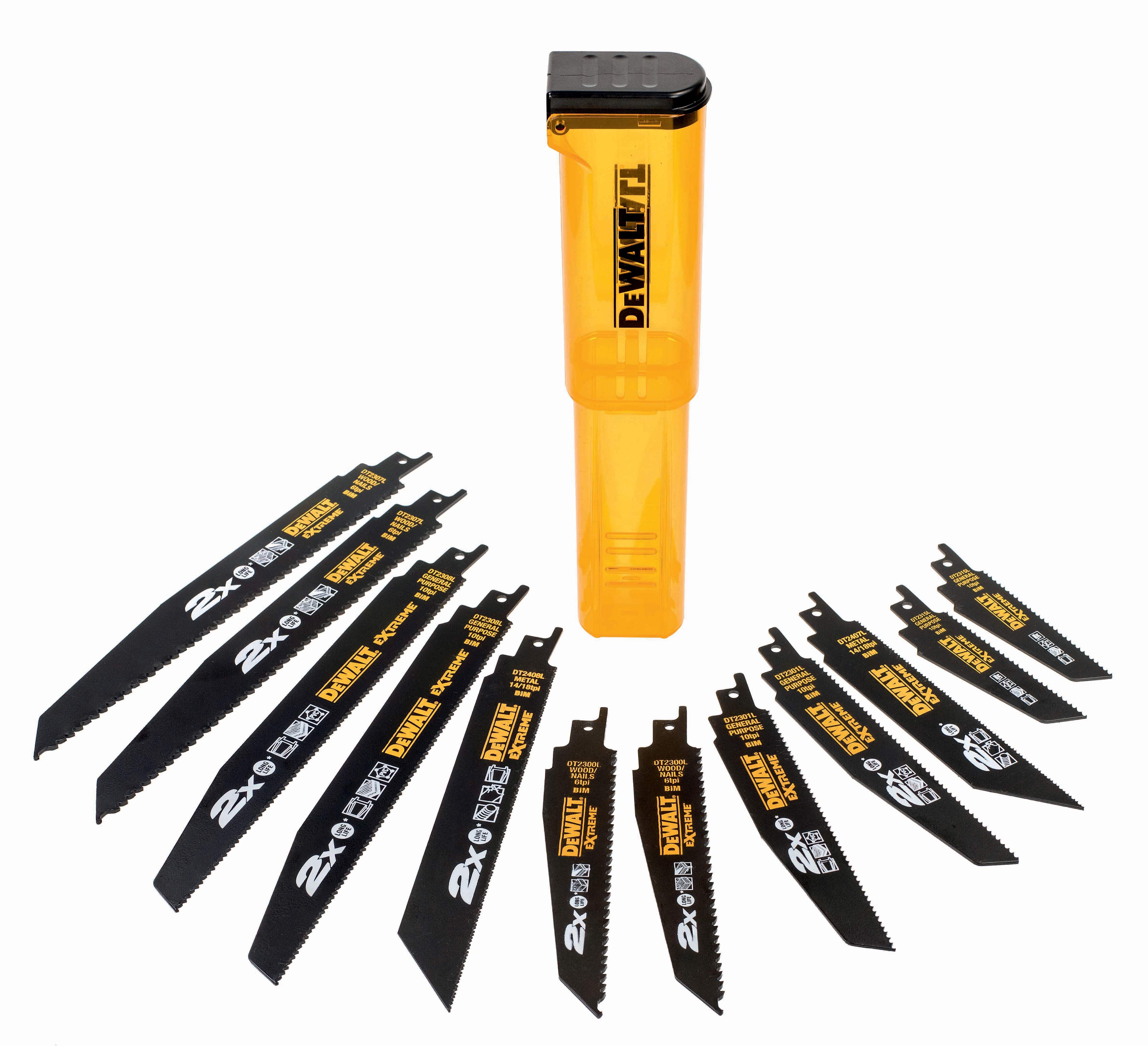 DeWALT Säbelsaegeblatt Set Extreme 12 Teile Produktbild DeWALT Säbelsaegeblatt Set Extreme 12 Teile