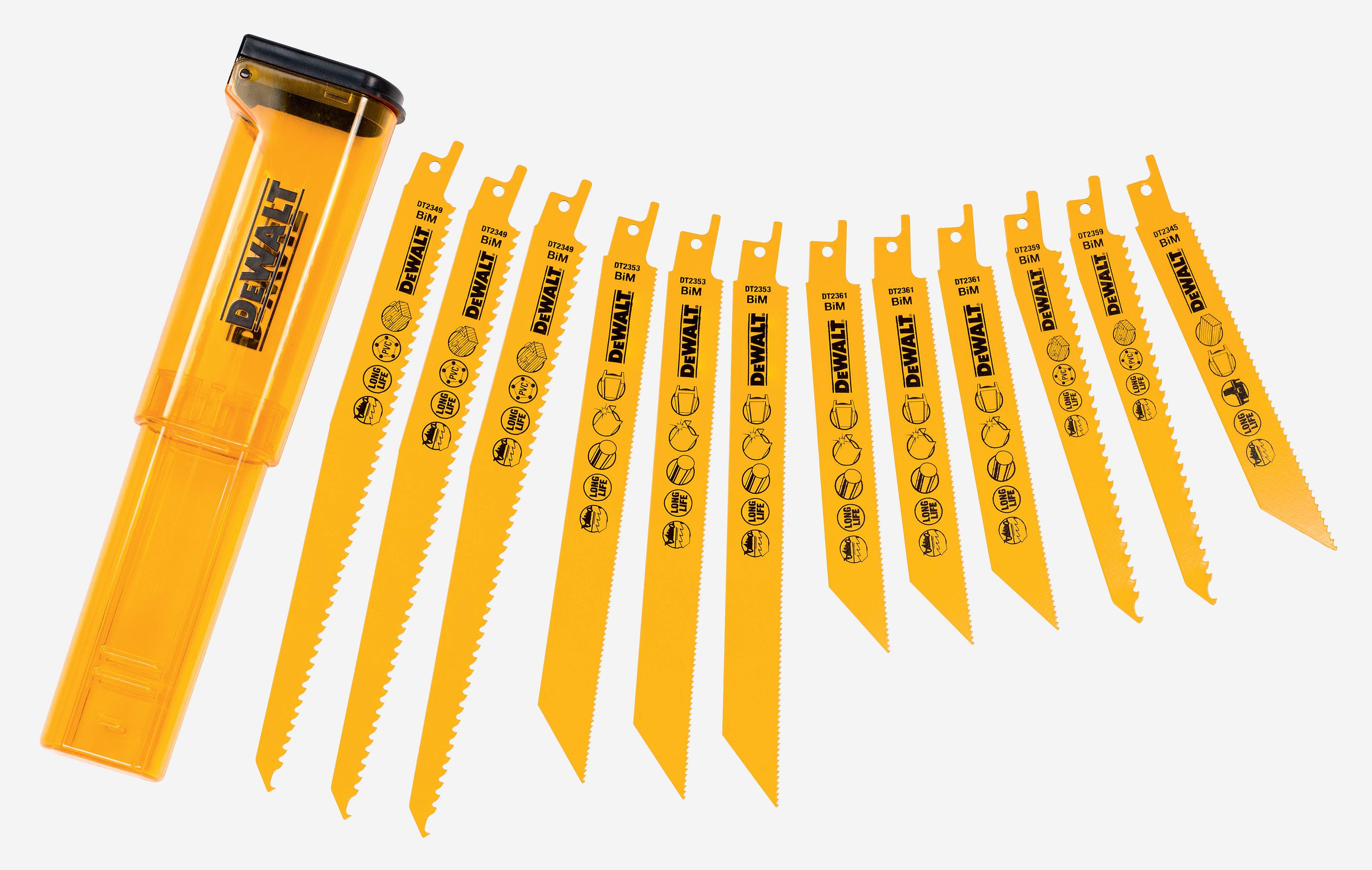 DeWALT Säbelsaegeblatt Set 12 Teile Produktbild DeWALT Säbelsaegeblatt Set 12 Teile