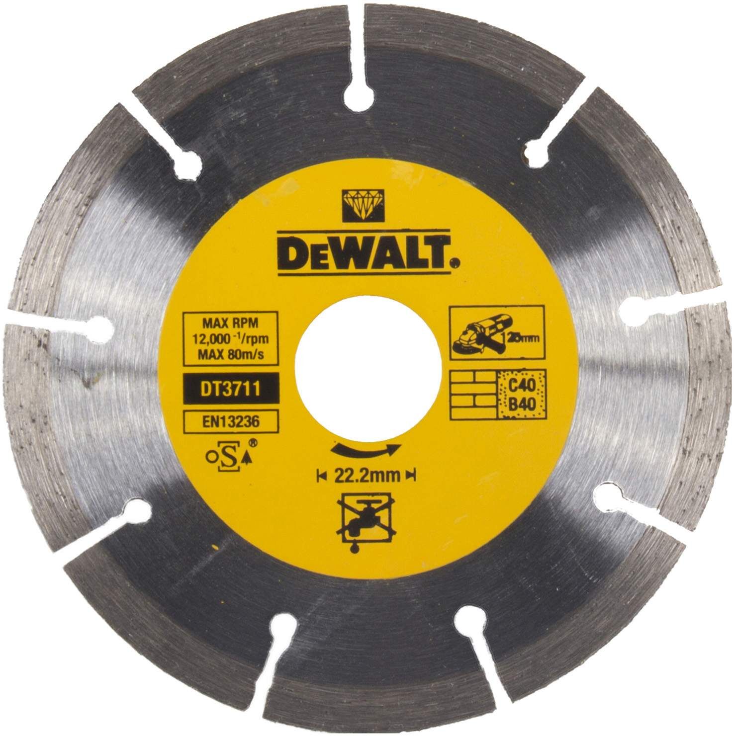 DeWALT Diamanttrennscheibe Eco1 Universal 125mm Produktbild DeWALT Diamanttrennscheibe Eco1 Universal 125mm
