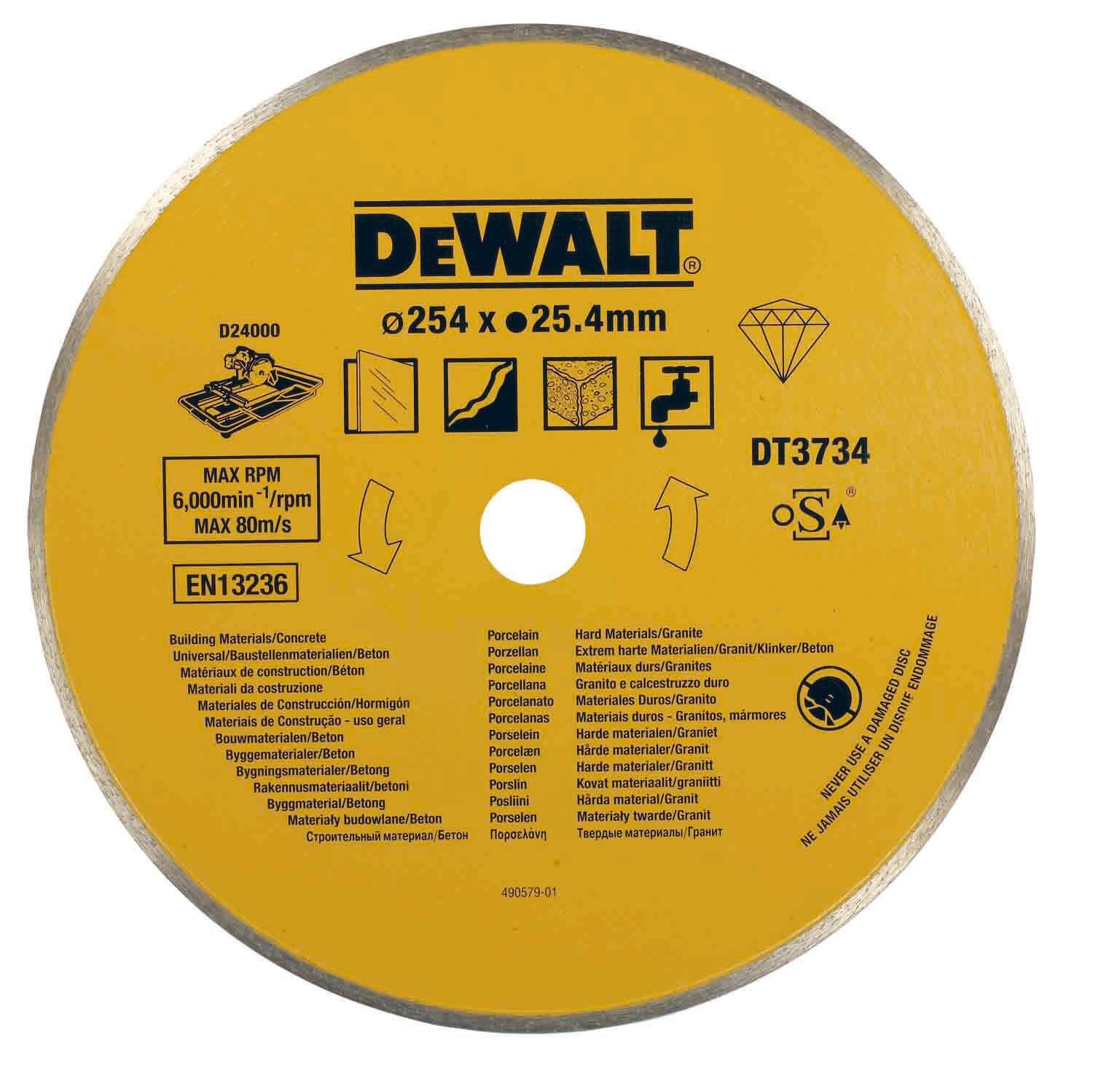 DeWALT Diamanttrennscheibe Eco4 250mm für Stein Produktbild DeWALT Diamanttrennscheibe Eco4 250mm für Stein