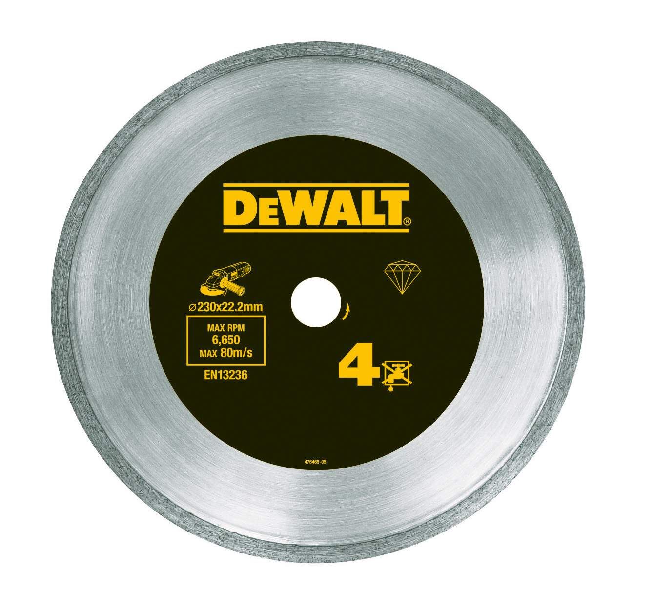 DeWALT Diamanttrennscheibe GesintertHP4 125mm Produktbild DeWALT Diamanttrennscheibe GesintertHP4 125mm