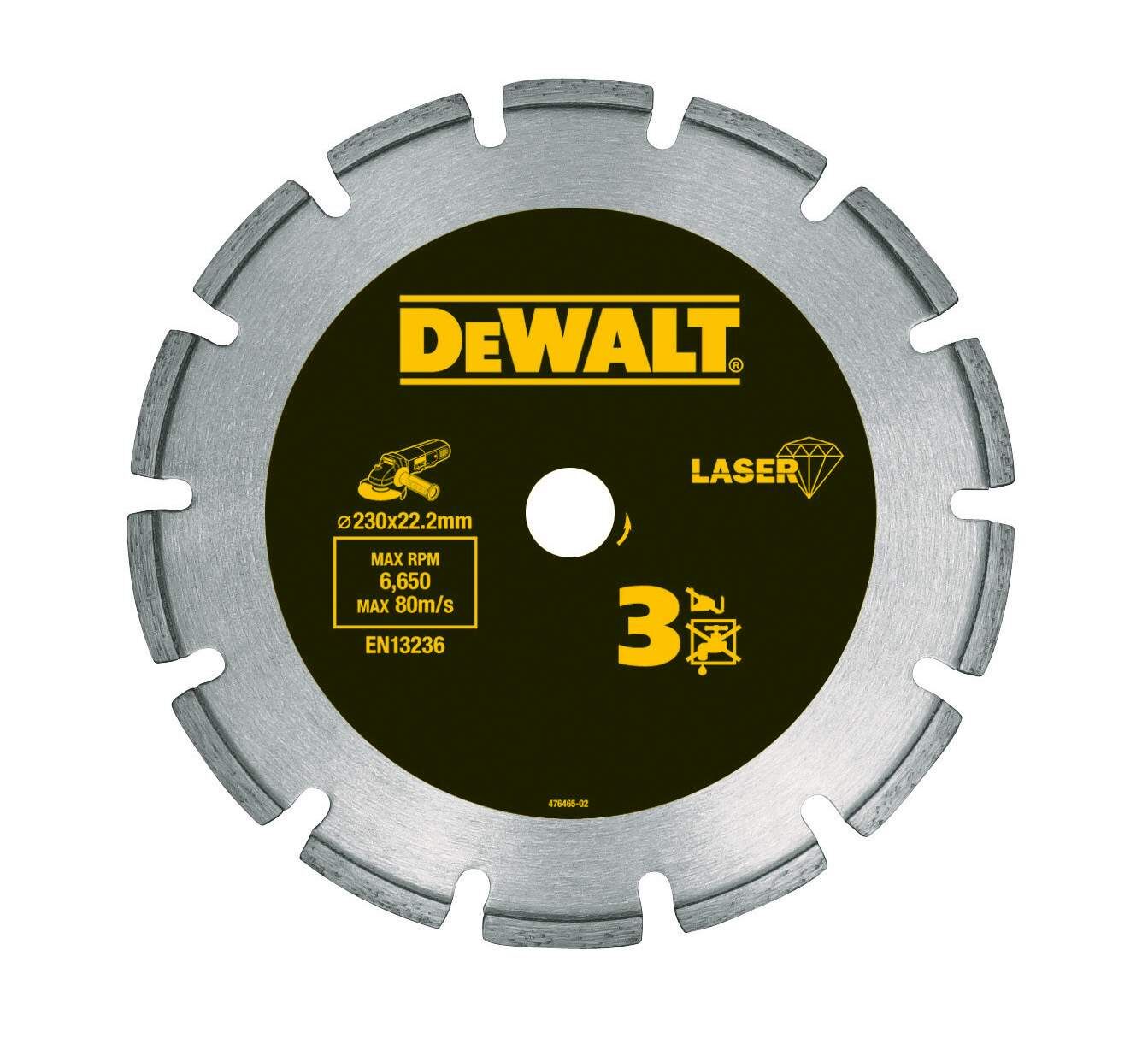 DeWALT Diamanttrennscheibe LaserHP3 230mm Produktbild DeWALT Diamanttrennscheibe LaserHP3 230mm
