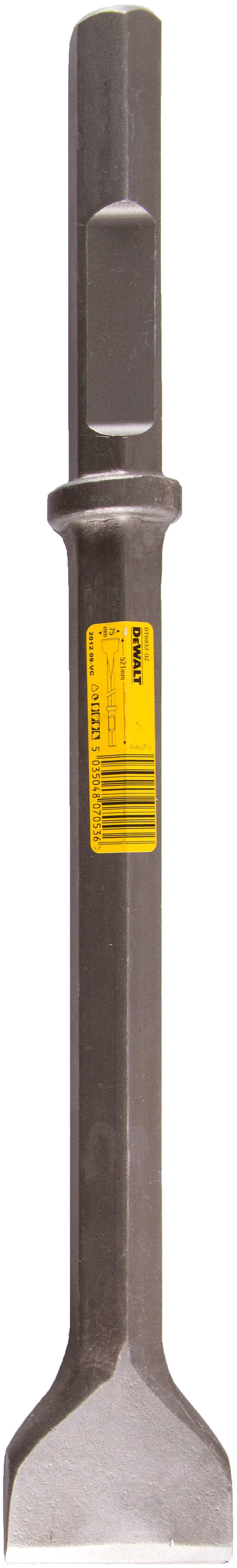 DeWALT Spatmeißel Sechskant 75x521mm Produktbild DeWALT Spatmeißel Sechskant 75x521mm