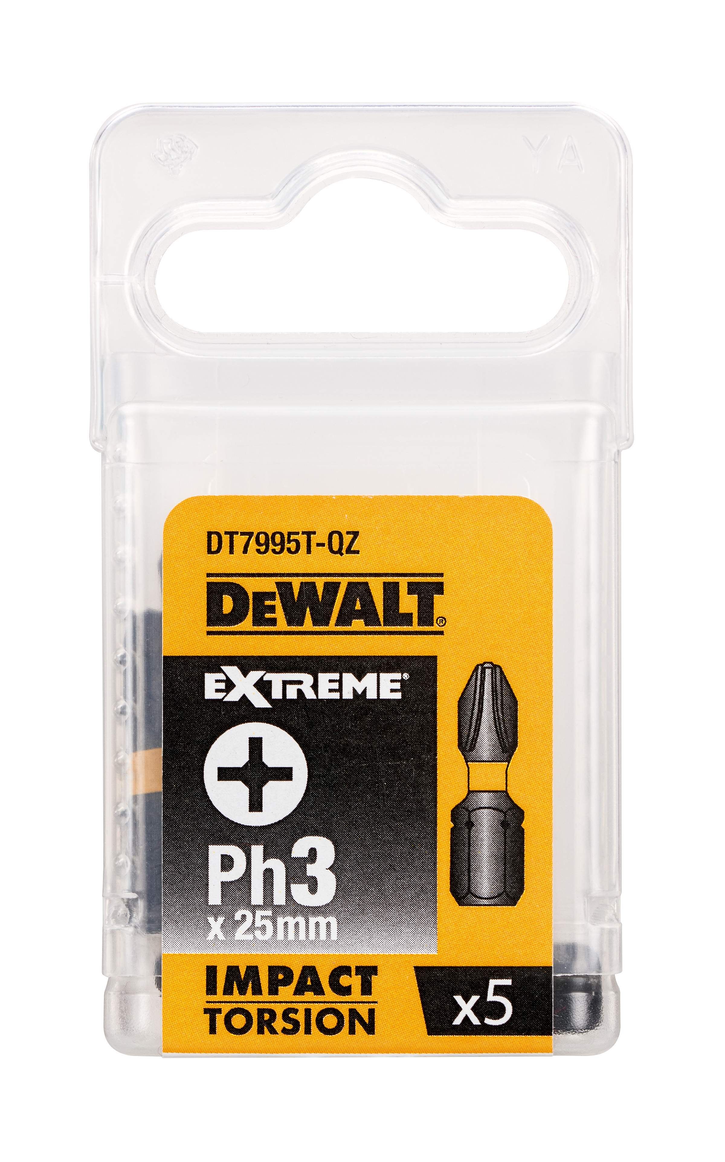 DeWALT Torsion Bit schlagf. Ph3 25mm 5Stk Produktbild DeWALT Torsion Bit schlagf. Ph3 25mm 5Stk