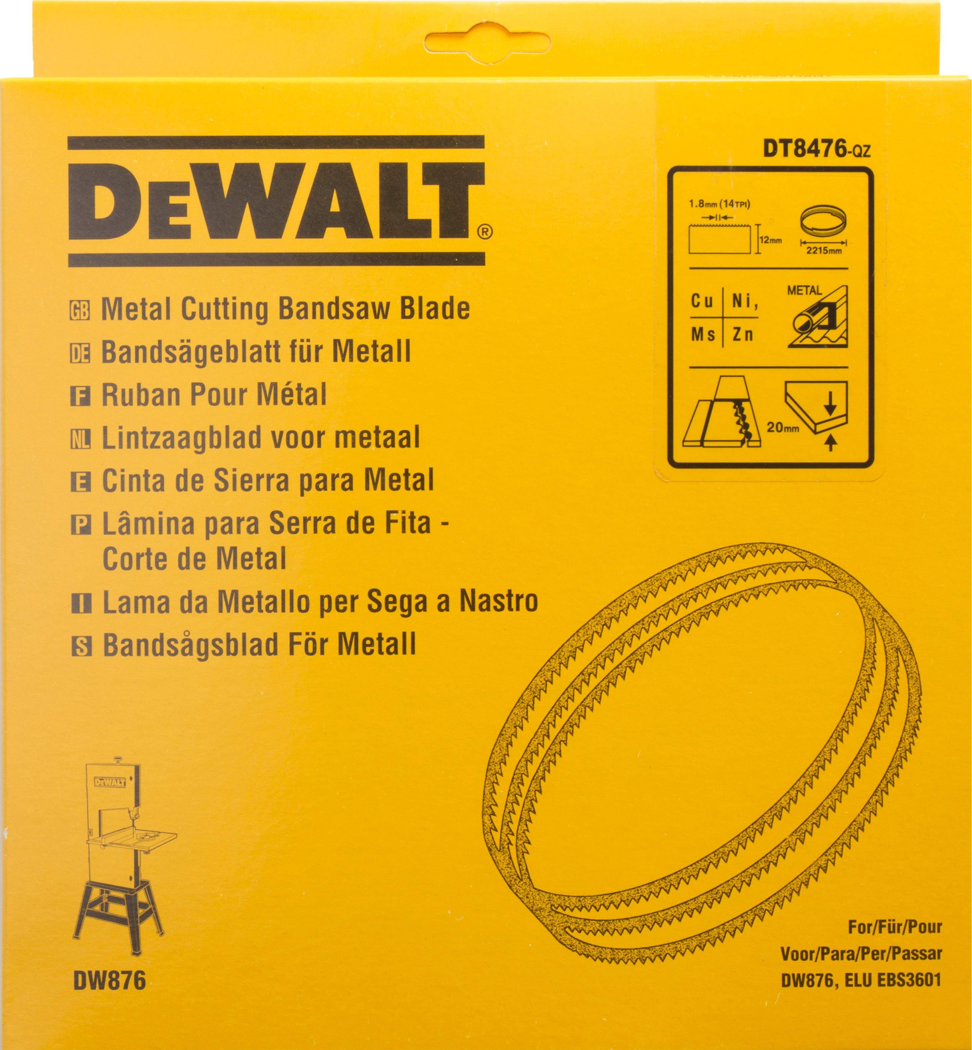 DeWALT Bandsägeblatt 2215x12x0,6mm 1,8mm Produktbild DeWALT Bandsägeblatt 2215x12x0,6mm 1,8mm