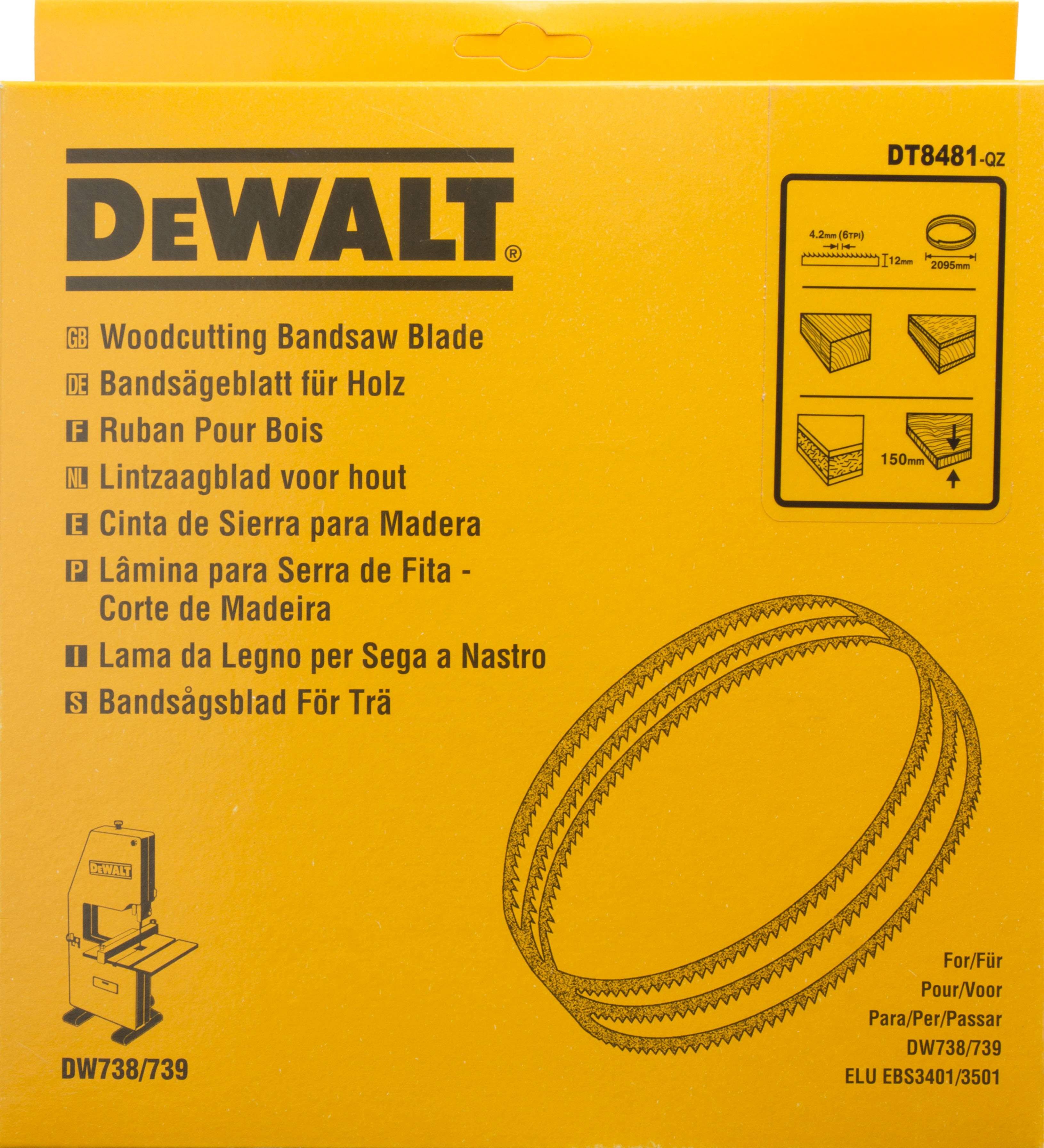 DeWALT Bandsägeblatt 2095x12x0,6mm 4,2mm Produktbild DeWALT Bandsägeblatt 2095x12x0,6mm 4,2mm