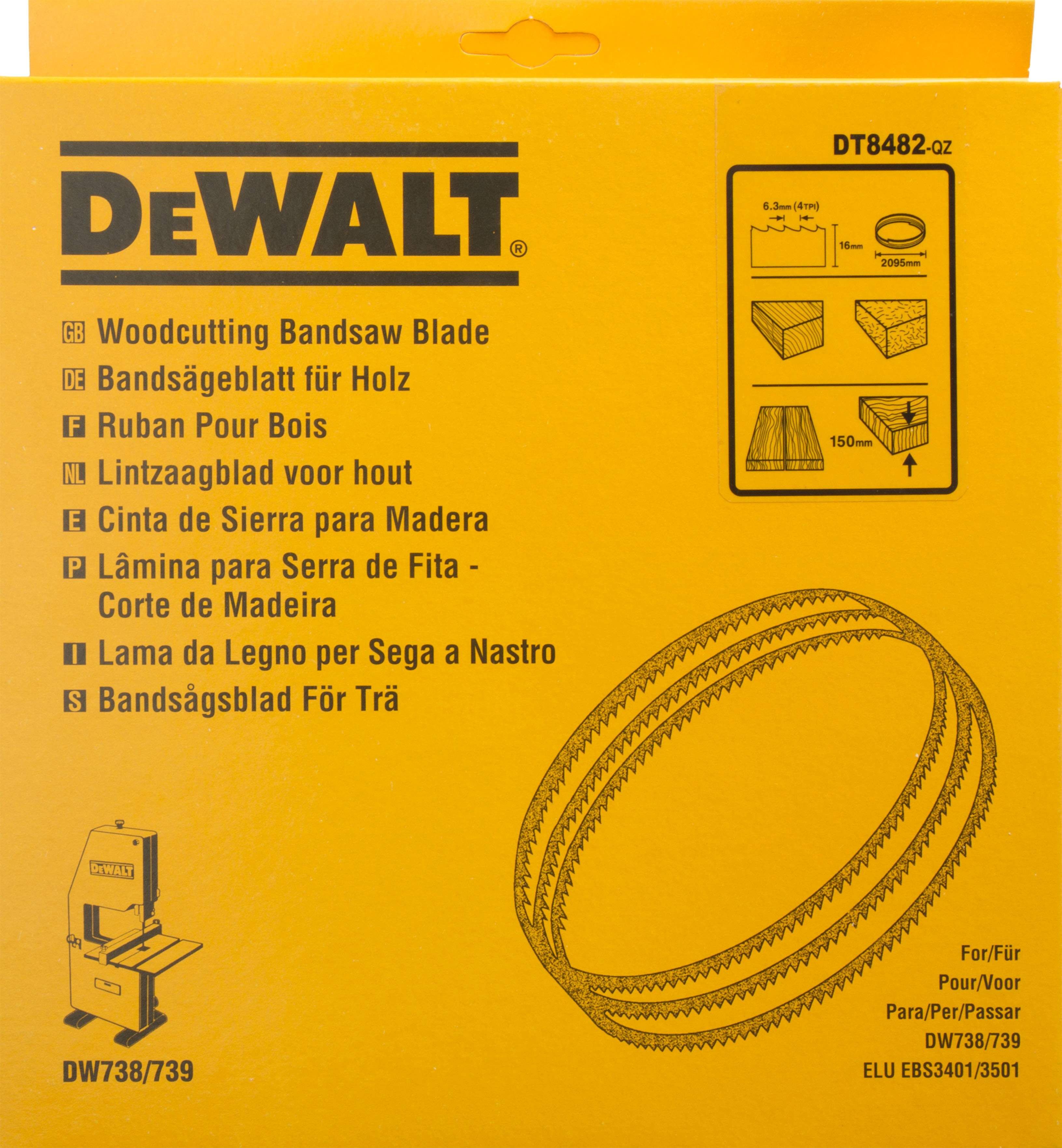DeWALT Bandsägeblatt 2095x16x0,6mm 6,4mm Produktbild DeWALT Bandsägeblatt 2095x16x0,6mm 6,4mm