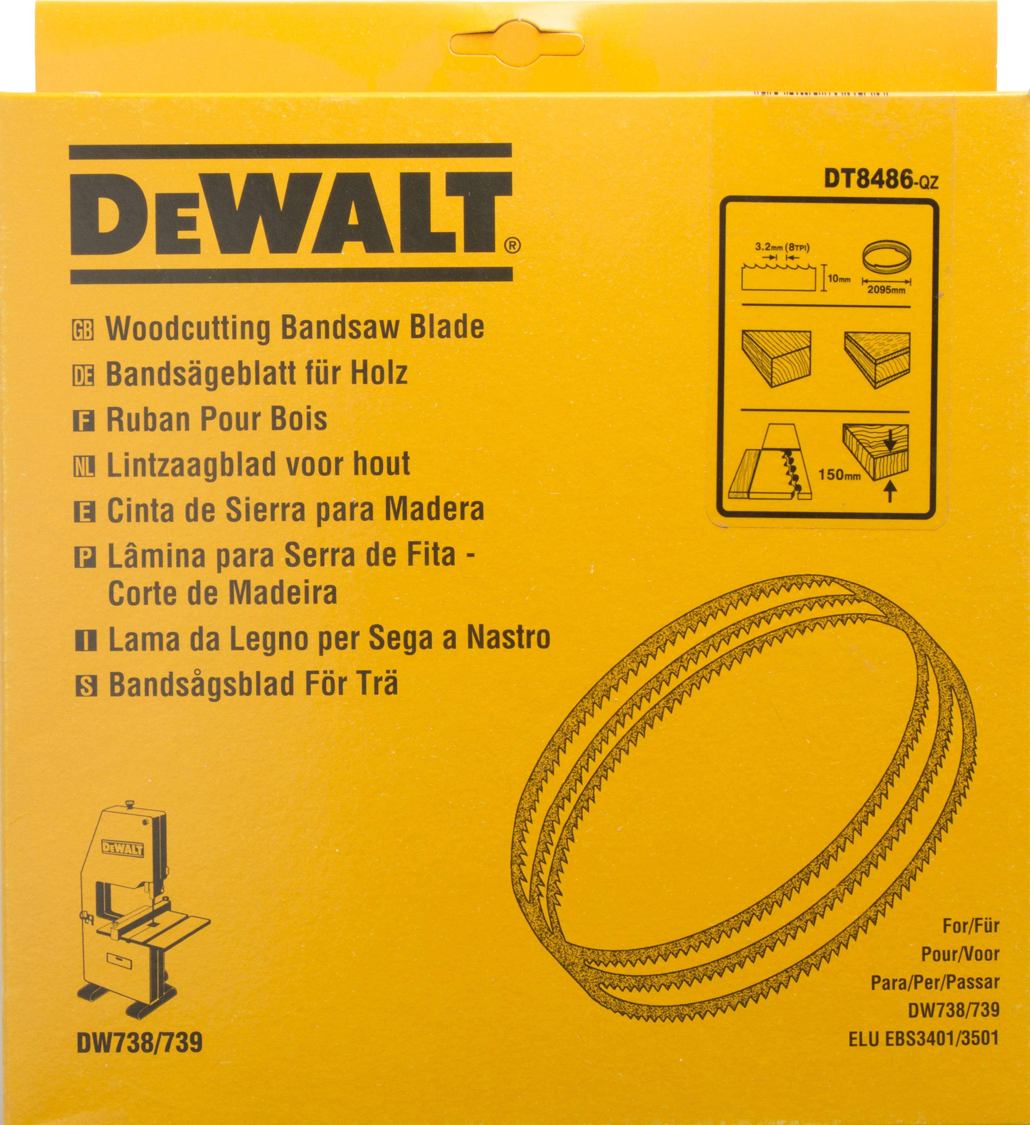 DeWALT Bandsägeblätter 2095x10x0,6mm 3,2mm Produktbild DeWALT Bandsägeblätter 2095x10x0,6mm 3,2mm