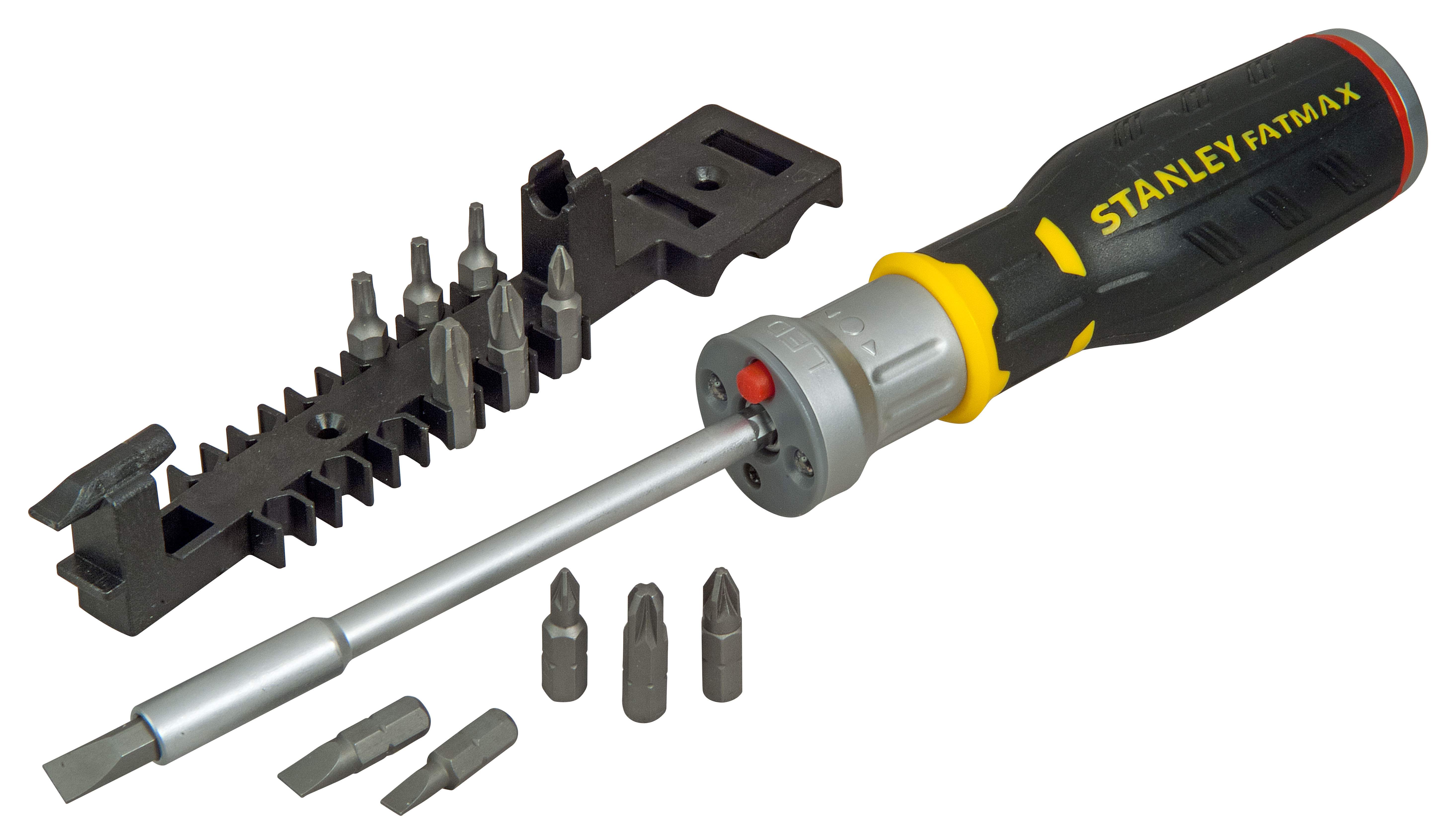Stanley Bit-Schraubendreher-Set FatMax m. 12 Bits u. LED Produktbild Stanley Bit-Schraubendreher-Set FatMax m. 12 Bits u. LED