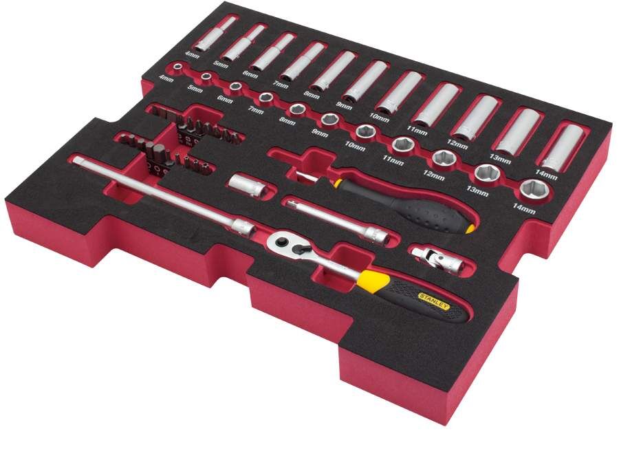 Stanley TSTAK Einl. FM 48-tlg. 1/4" Set Produktbild Stanley TSTAK Einl. FM 48-tlg. 1/4" Set