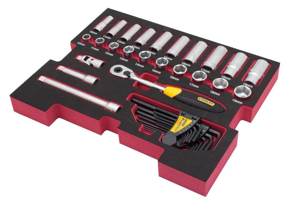 Stanley TSTAK Einl. FM 10-tlg. Ringmaulschl-Set Produktbild Stanley TSTAK Einl. FM 10-tlg. Ringmaulschl-Set