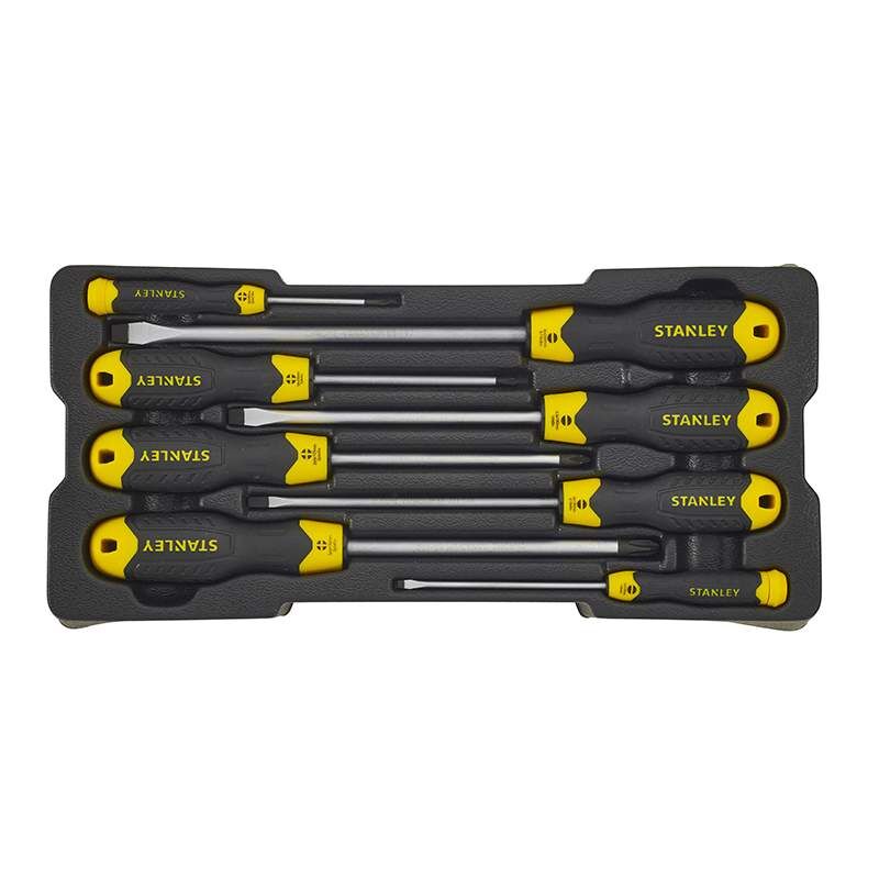 Stanley Modul Schraubendreher Cushiongrip Set, 8-tlg. Produktbild Stanley Modul Schraubendreher Cushiongrip Set, 8-tlg.