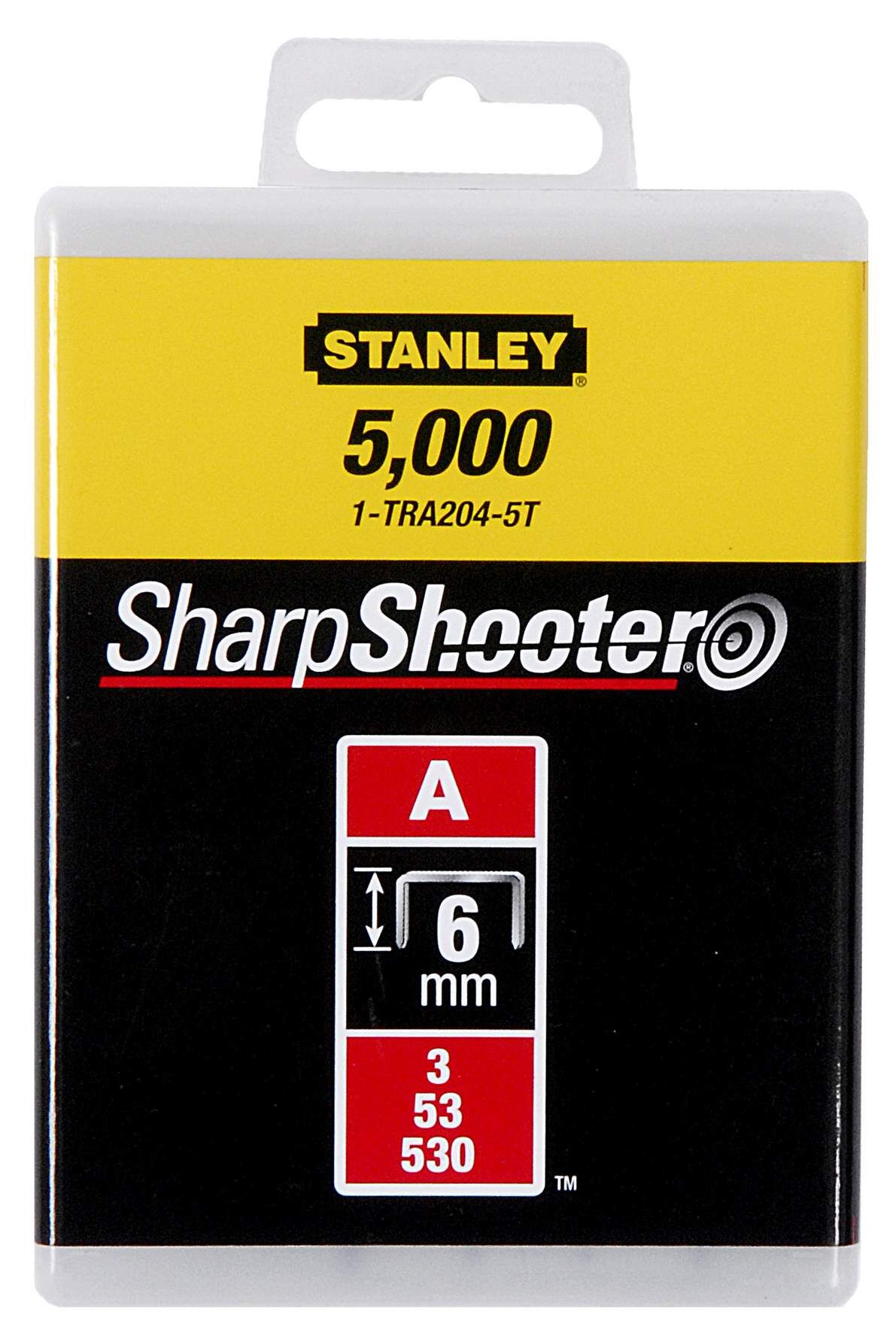 Stanley Klammern Typ A 6mm 1000 St. Produktbild Stanley Klammern Typ A 6mm 1000 St.