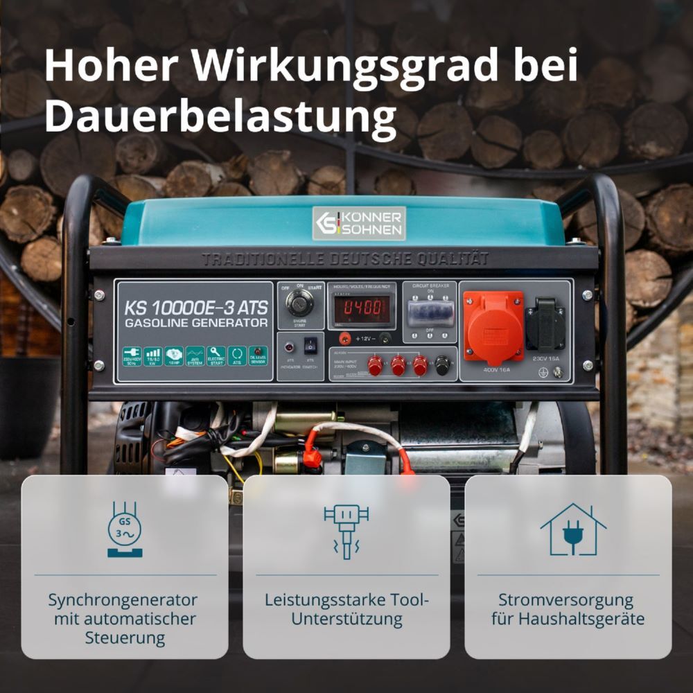 Produktbild Könner & Söhnen Benzin-Generator  KS 10000E-3 ATS bild 10