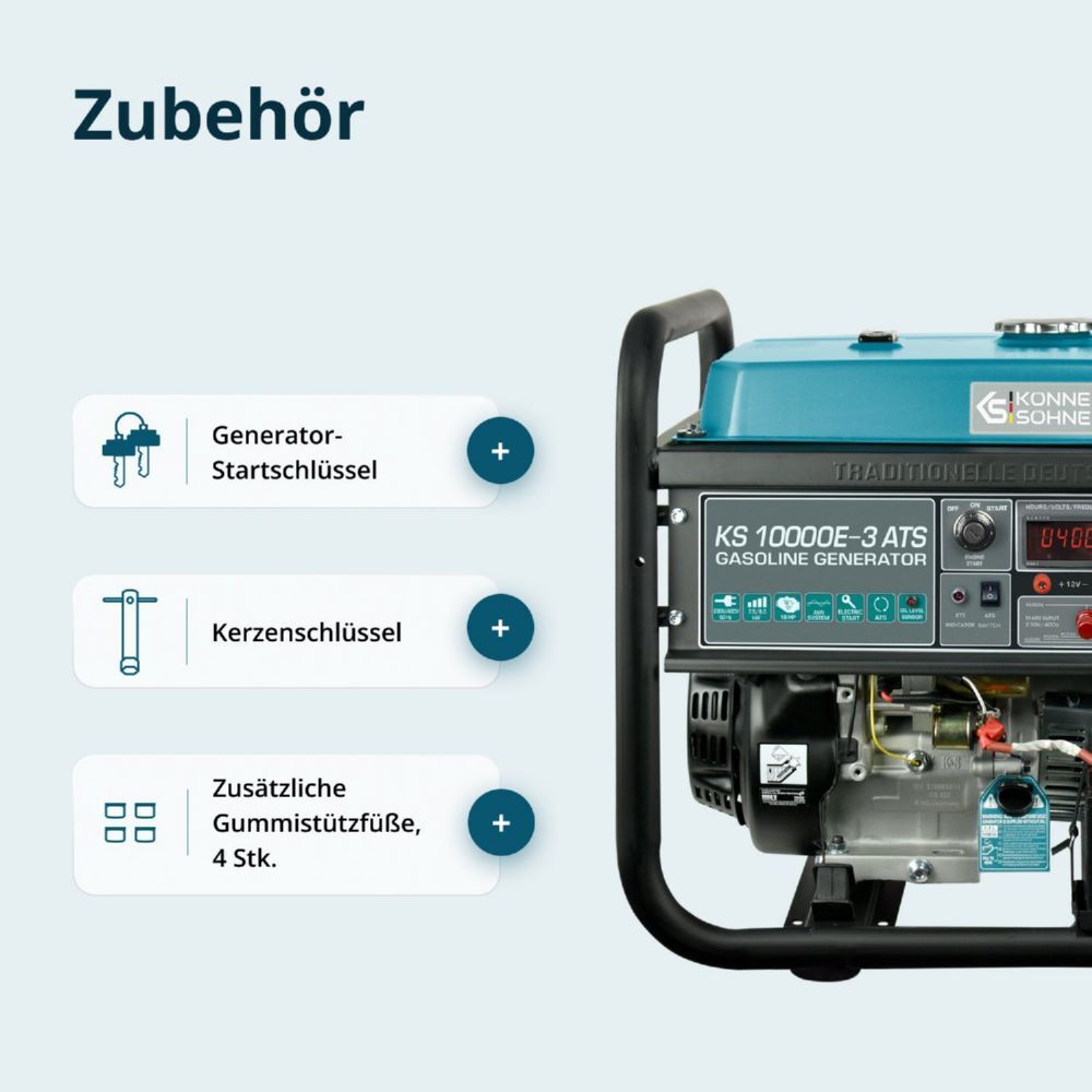 Produktbild Könner & Söhnen Benzin-Generator  KS 10000E-3 ATS bild 12
