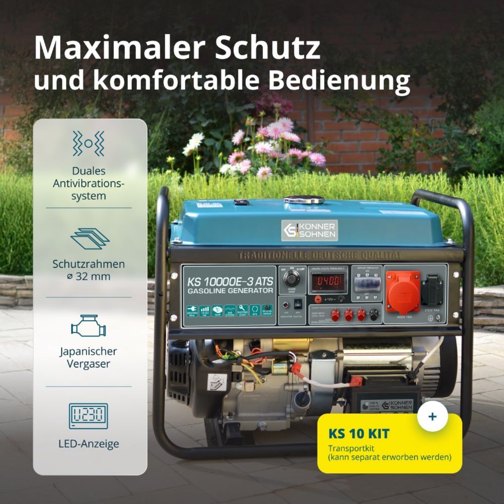 Produktbild Könner & Söhnen Benzin-Generator  KS 10000E-3 ATS bild 13