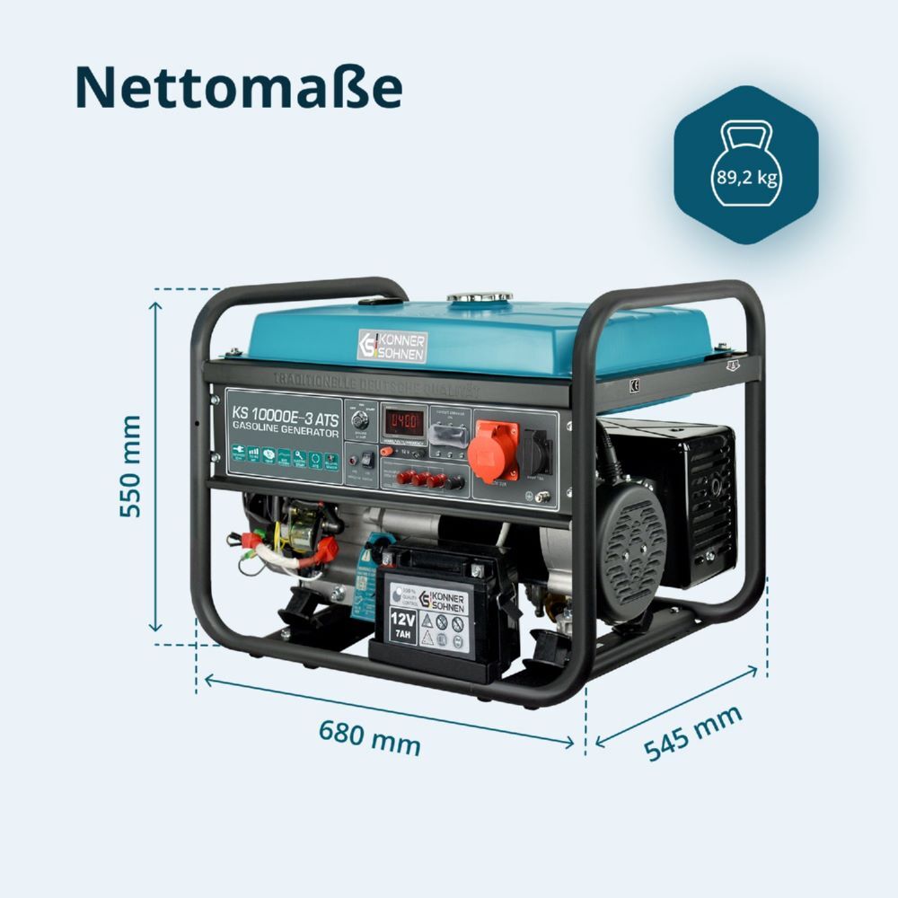 Produktbild Könner & Söhnen Benzin-Generator  KS 10000E-3 ATS bild 14
