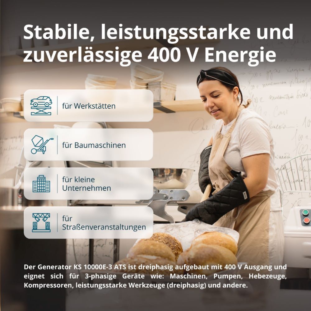 Produktbild Könner & Söhnen Benzin-Generator  KS 10000E-3 ATS bild 7