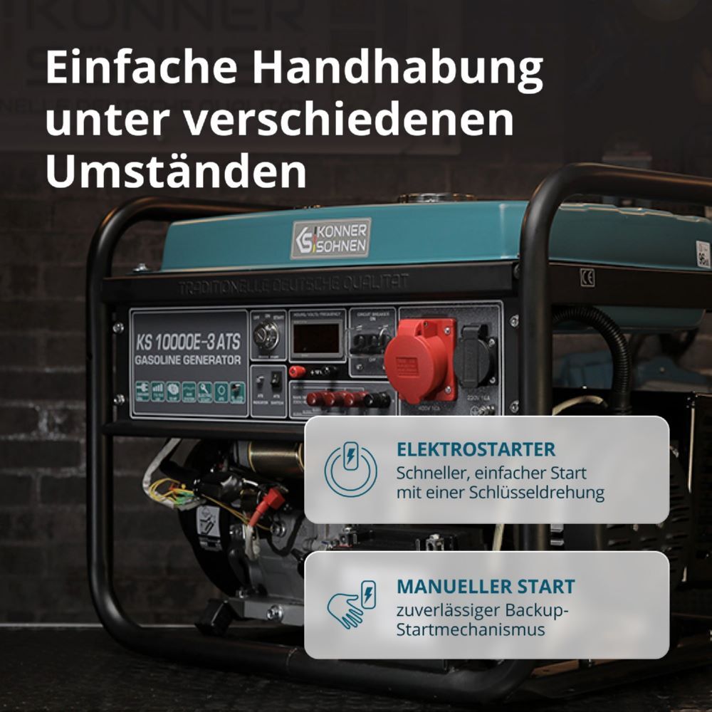 Produktbild Könner & Söhnen Benzin-Generator  KS 10000E-3 ATS bild 9