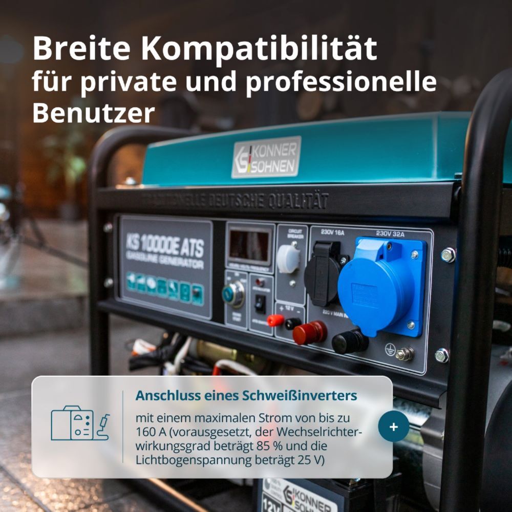 Produktbild Könner & Söhnen Benzin-Generator  KS 10000E ATS bild 12