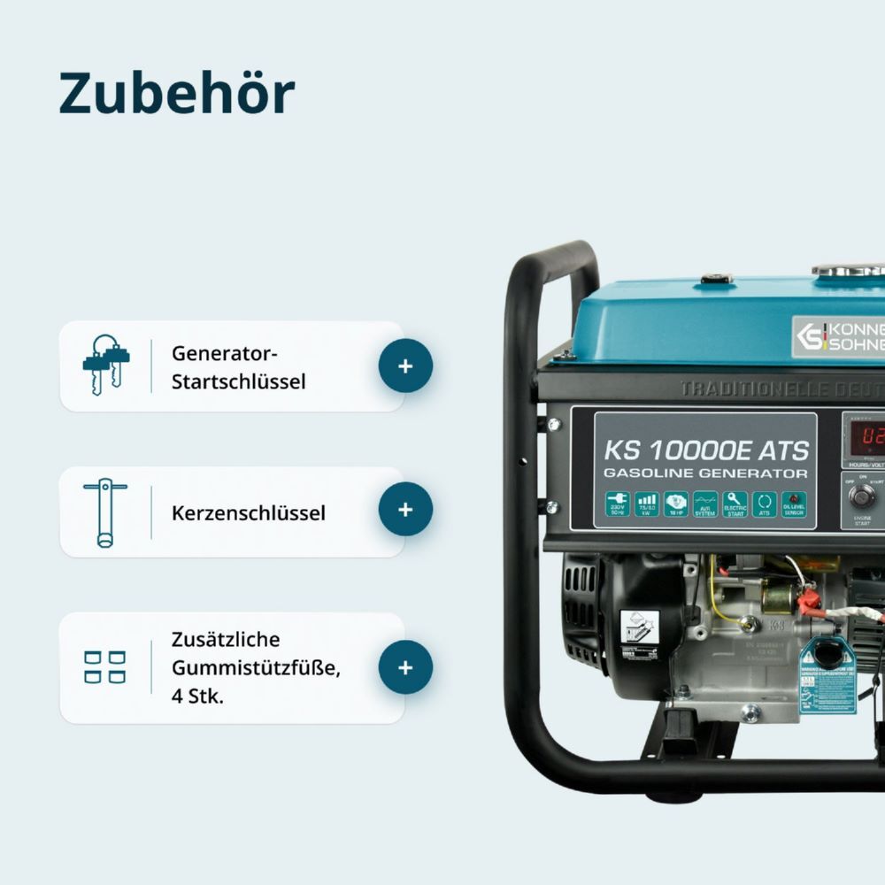Produktbild Könner & Söhnen Benzin-Generator  KS 10000E ATS bild 13