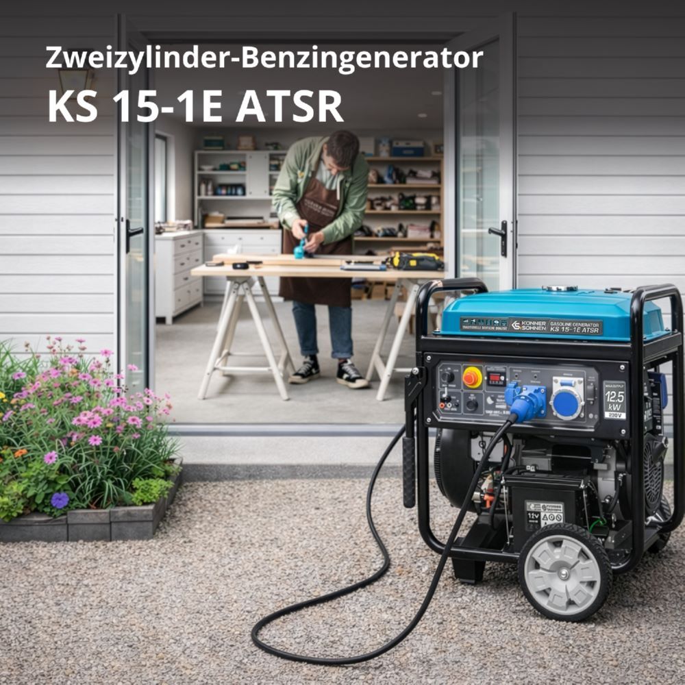 Produktbild Könner & Söhnen Benzin-Generator  KS 15-1E ATSR bild 2