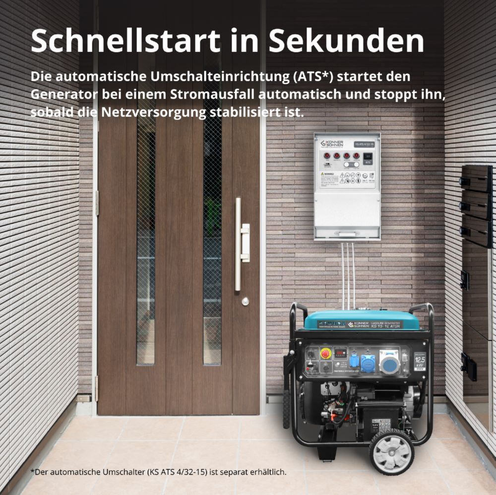 Produktbild Könner & Söhnen Benzin-Generator  KS 15-1E ATSR bild 6
