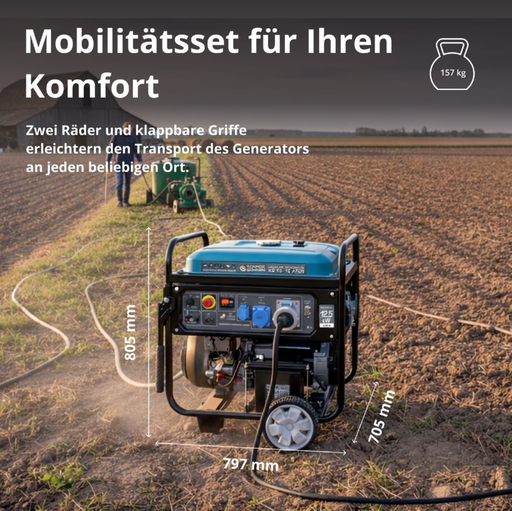 Produktbild Könner & Söhnen Benzin-Generator  KS 15-1E ATSR bild 7