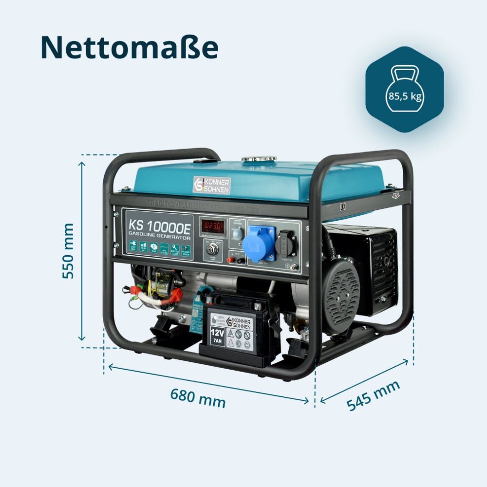 Produktbild Könner & Söhnen Benzin-Generator  KS 10000E bild 13