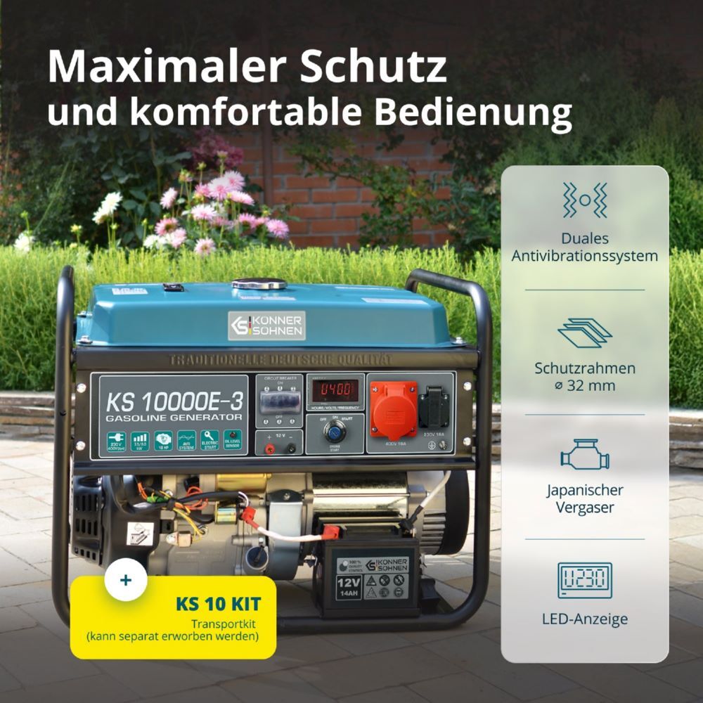 Produktbild Könner & Söhnen Benzin-Generator  KS 10000E-3 bild 11