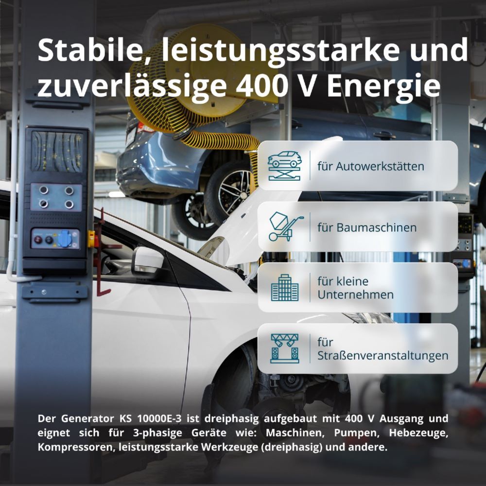 Produktbild Könner & Söhnen Benzin-Generator  KS 10000E-3 bild 6