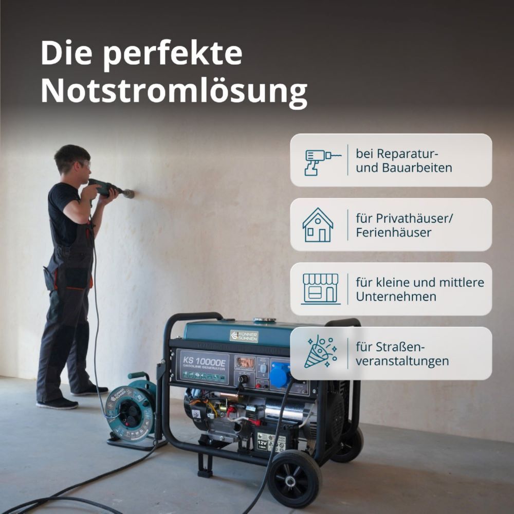 Produktbild Könner & Söhnen Benzin-Generator  KS 10000E bild 6