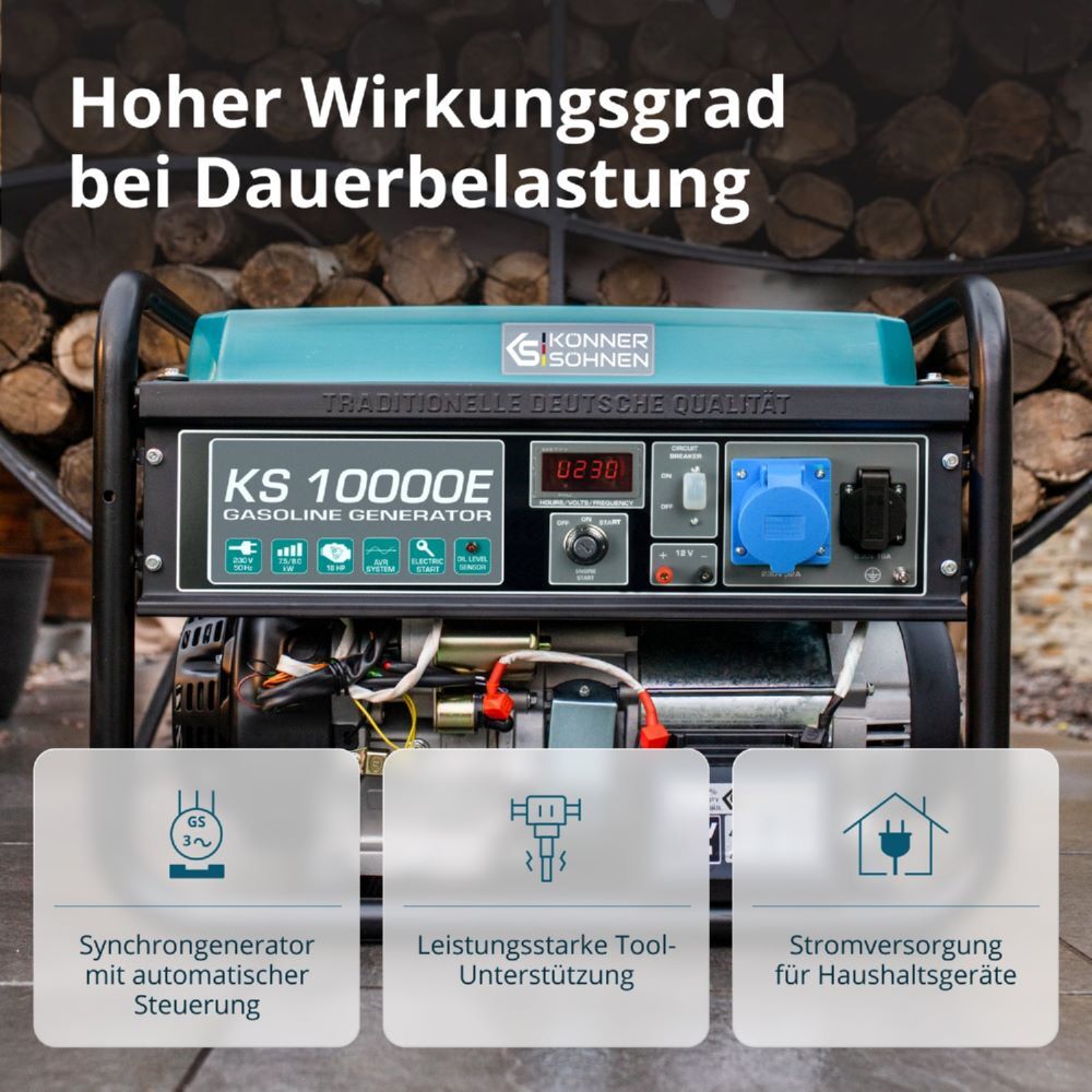 Produktbild Könner & Söhnen Benzin-Generator  KS 10000E bild 8