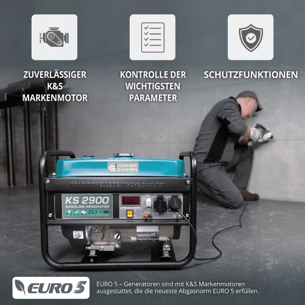 Produktbild Könner & Söhnen Benzin-Generator  KS 2900 bild 8