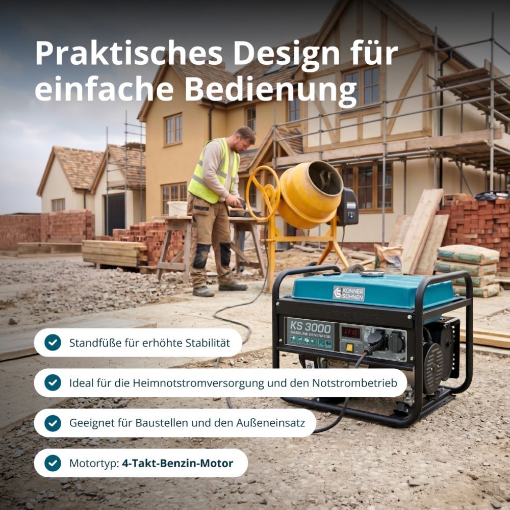 Produktbild Könner & Söhnen Benzin-Generator  KS 3000 bild 5