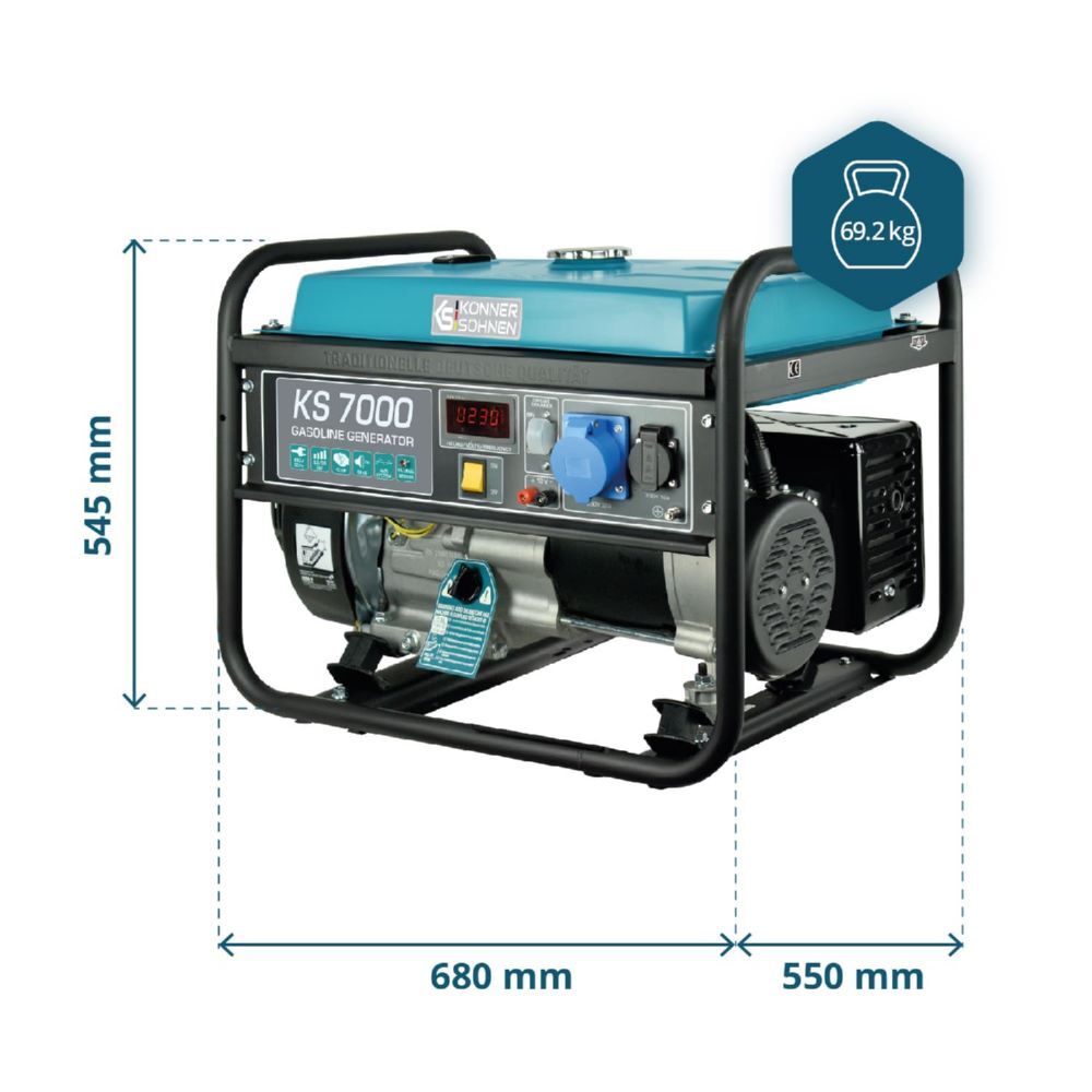 Produktbild Könner & Söhnen Benzin-Generator  KS 7000 bild 10