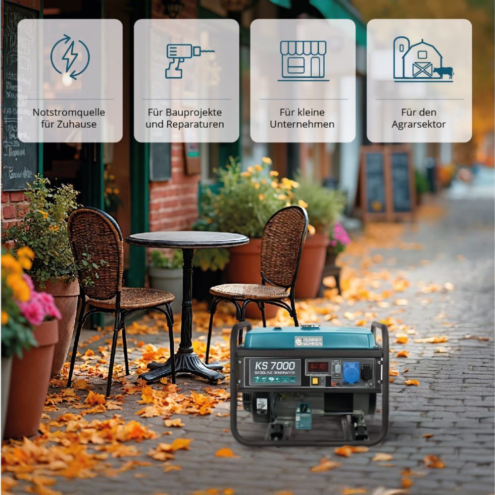 Produktbild Könner & Söhnen Benzin-Generator  KS 7000 bild 11