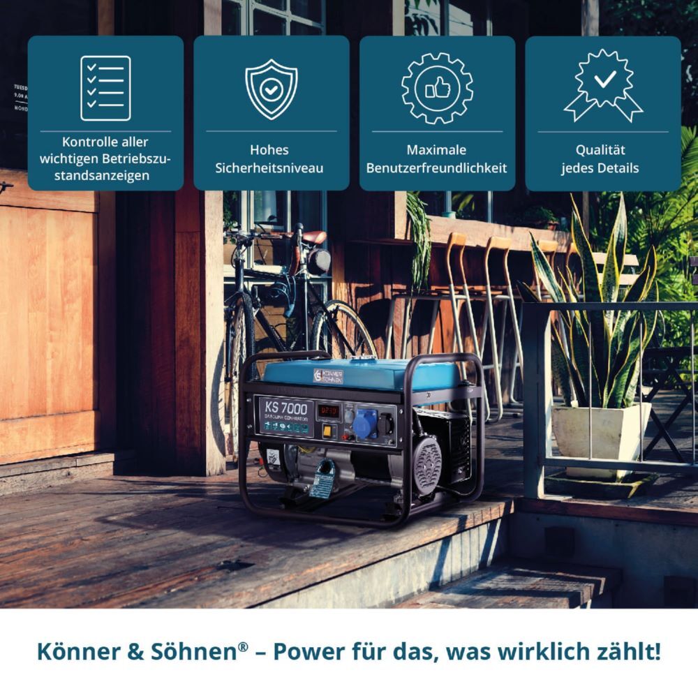 Produktbild Könner & Söhnen Benzin-Generator  KS 7000 bild 7