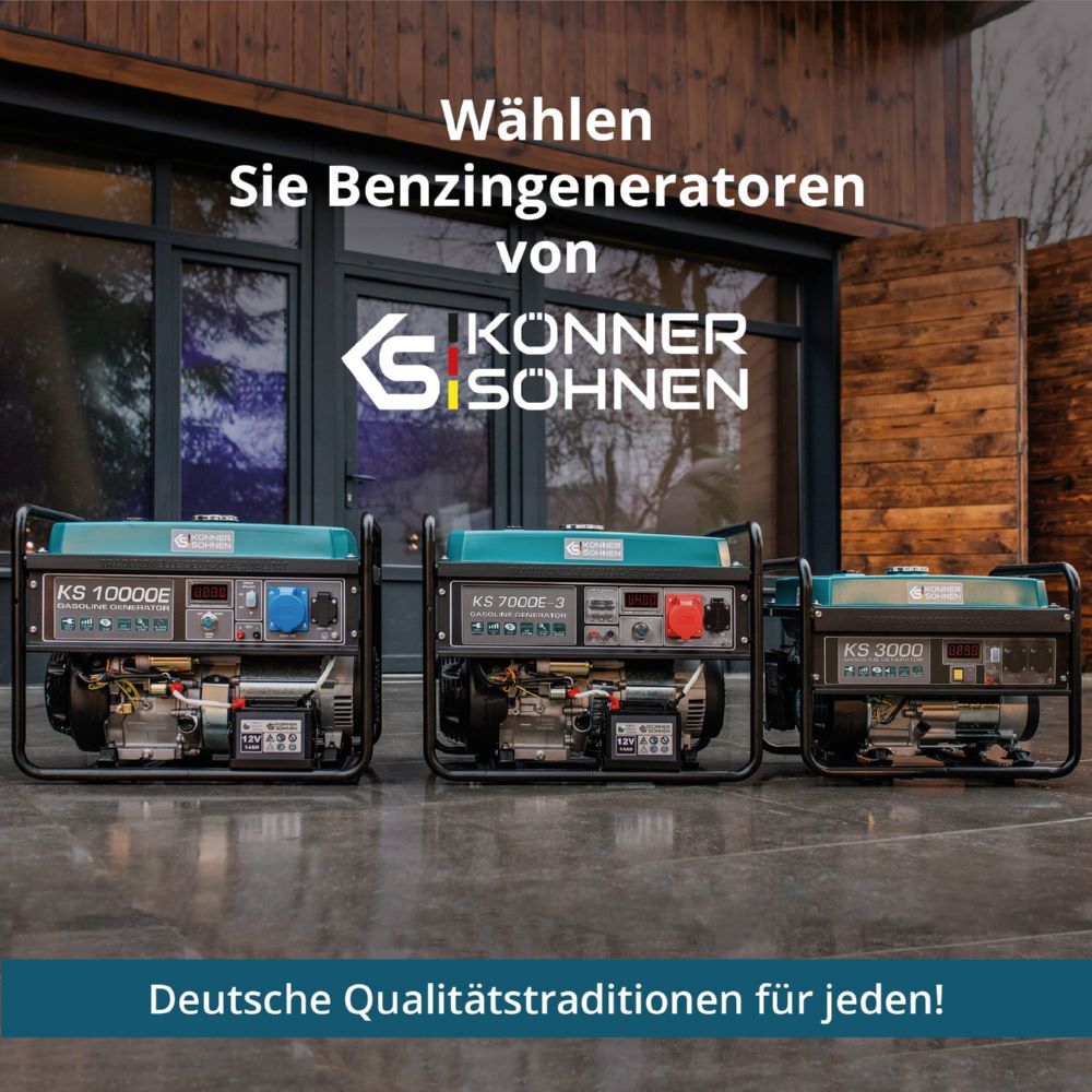 Produktbild Könner & Söhnen Benzin-Generator  KS 7000E 1/3 bild 15