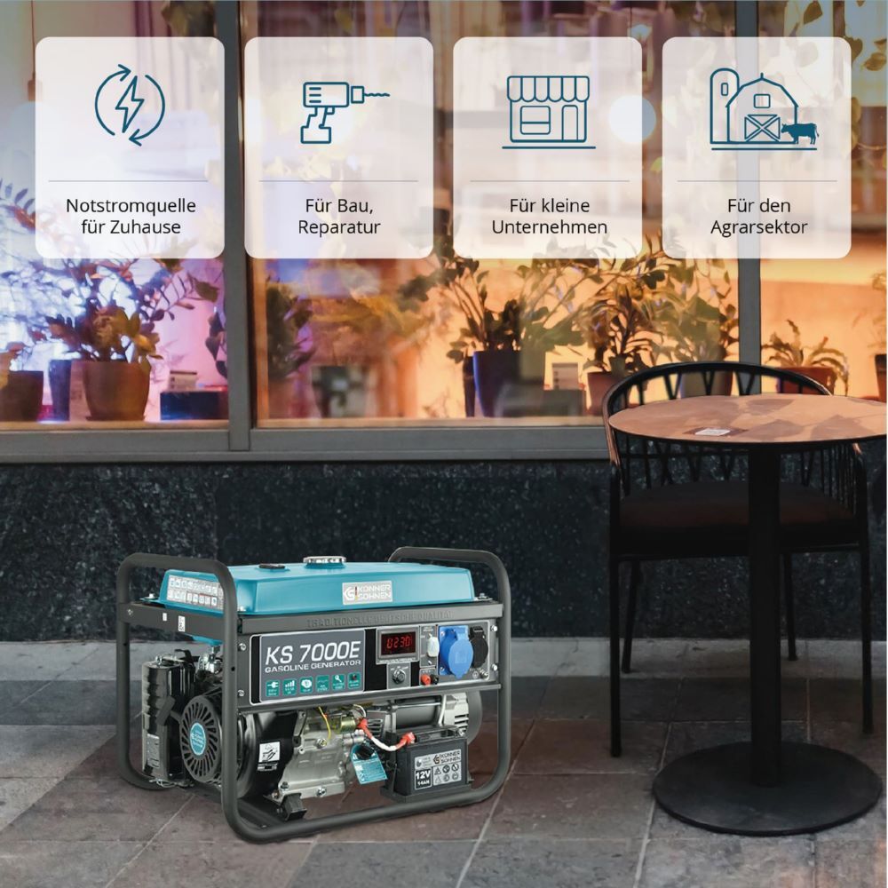 Produktbild Könner & Söhnen Benzin-Generator  KS 7000E bild 11