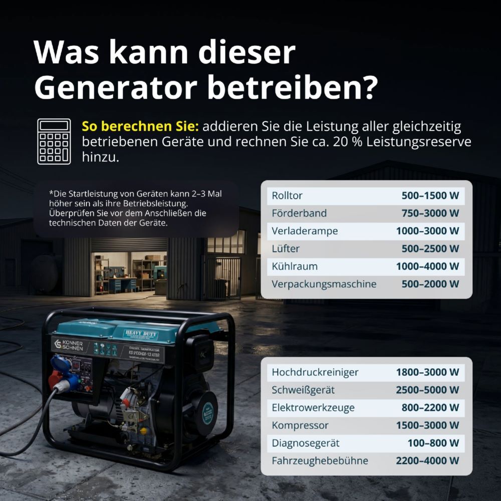 Produktbild Könner & Söhnen Diesel-Generator  KS 9100HDE-1/3 ATSR (EURO V) bild 4