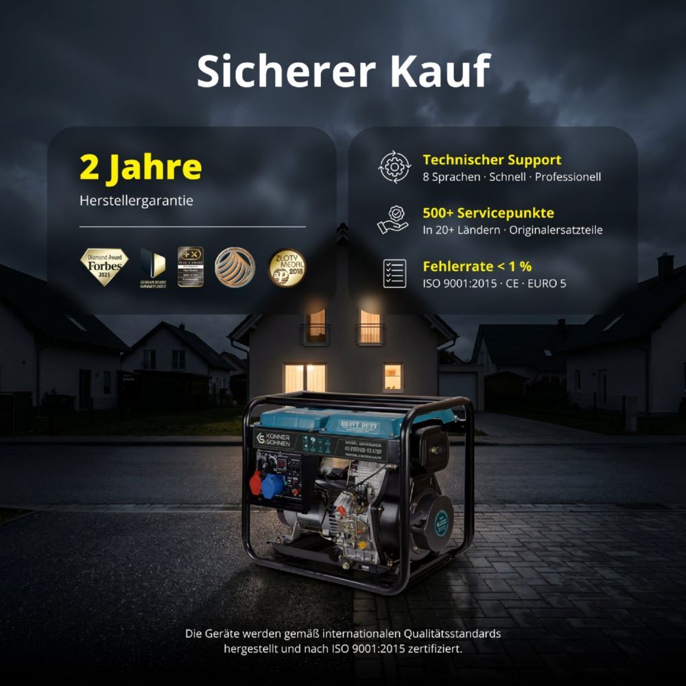 Produktbild Könner & Söhnen Diesel-Generator  KS 9100HDE-1/3 ATSR (EURO V) bild 9