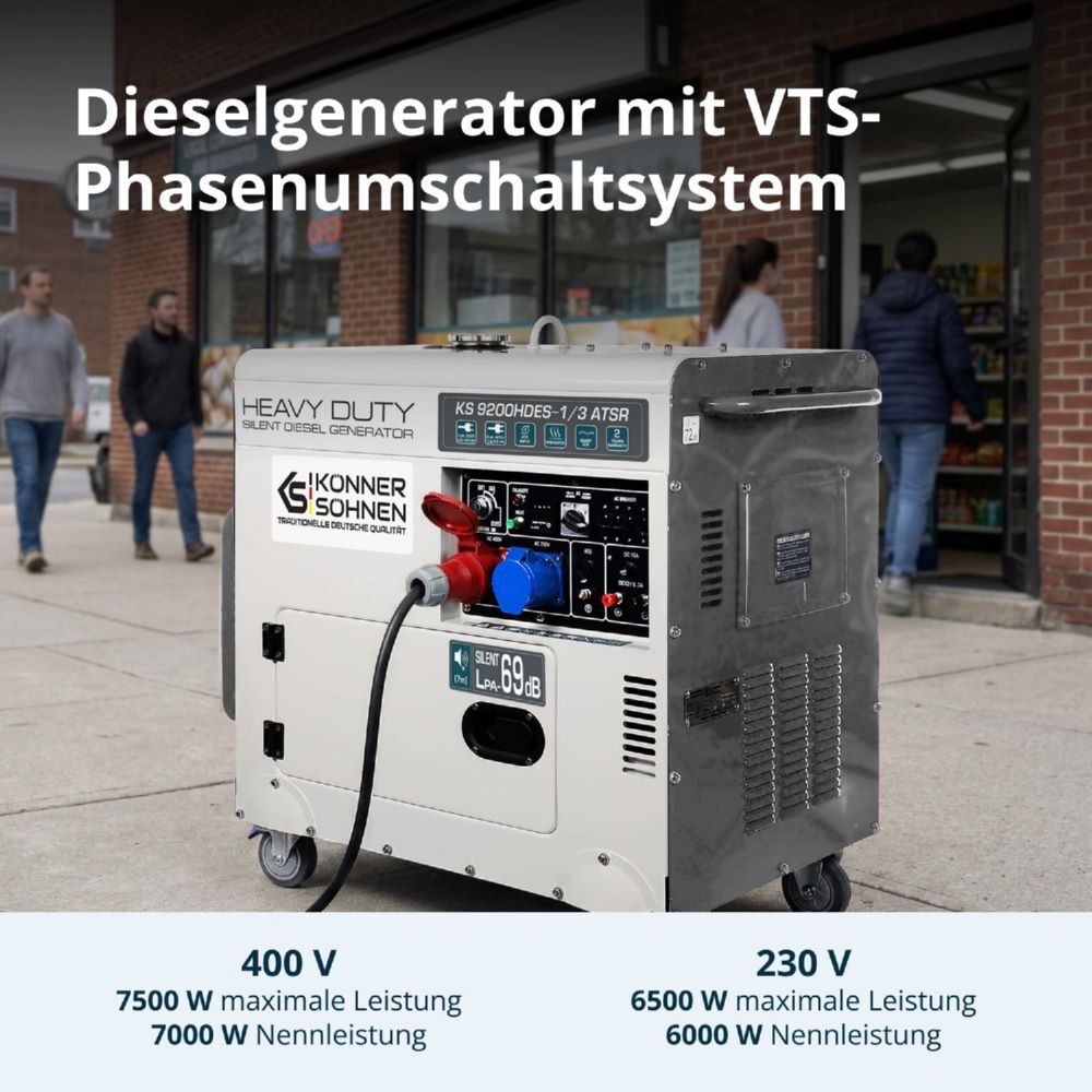 Produktbild Könner & Söhnen Diesel-Generator  KS 9200HDES-1/3 ATSR (EURO V) bild 2